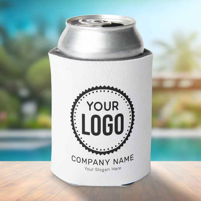Custom Company Logo And Slogan With Promotional Can Cooler (Creator Uploaded)