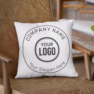 Custom Company Logo And Slogan With Promotional Cushion