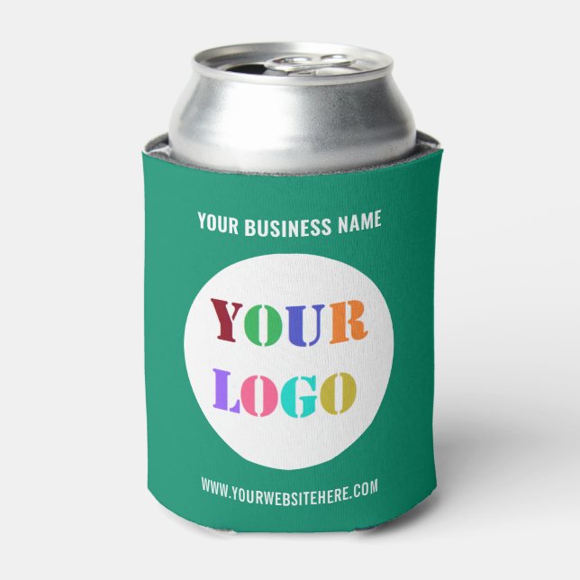 Custom Company Logo and Text Branded Can Cooler (Can Front)