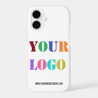 Custom Company Logo and Text Branded iPhone Case