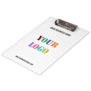 Custom Company Logo and Text Business Clipboard