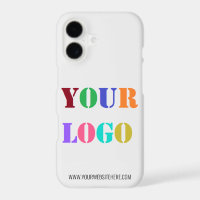 Custom Company Logo and Text Business iPhone Case
