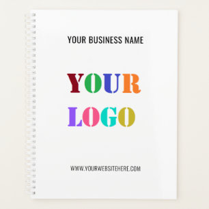 Custom Company Logo and Text Business Planner