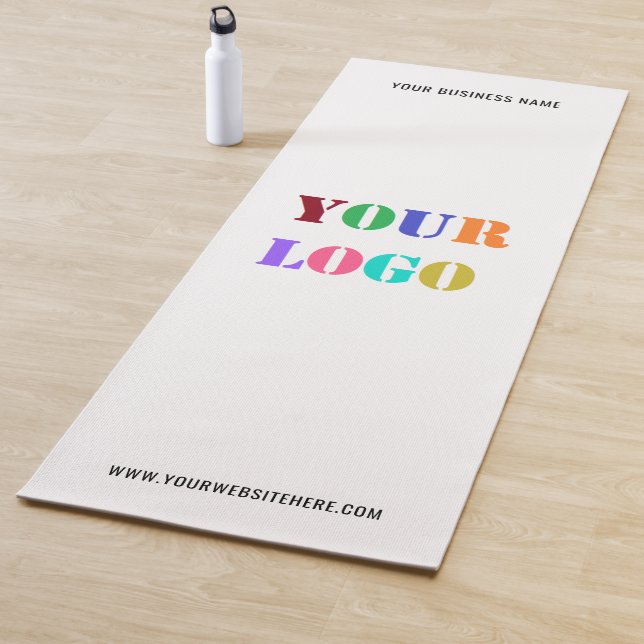 Custom Company Logo and Text Business Yoga Mat (In Situ)