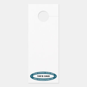 Custom Company Logo and Text Door Hanger