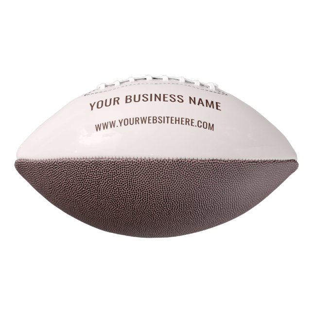 Custom Company Logo and Text Football Example (Rotated 90)