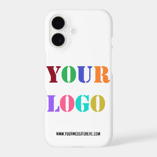 Custom Company Logo and Text iPhone Case Template