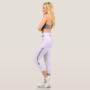 Custom Company Logo and Text Leggings Template