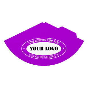 Custom Company Logo and Text Party Hat Example