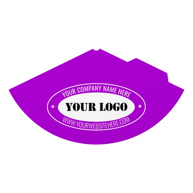 Custom Company Logo and Text Party Hat Example (Front)