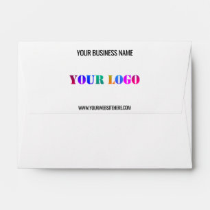 Custom Company Logo and Text Personalised Envelope