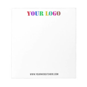 Custom Company Logo and Text Promotional Notepad