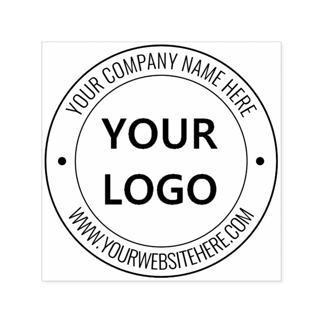 Custom Company Logo and Text Stamp Example (Design)