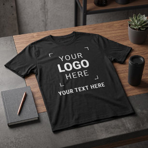 Custom Company Logo and Text T-Shirt