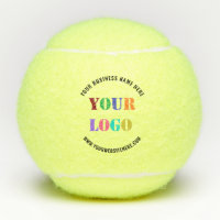 Custom Company Logo and Text Tennis Balls Template
