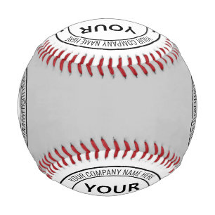 Custom Company Logo and Text Your Baseball