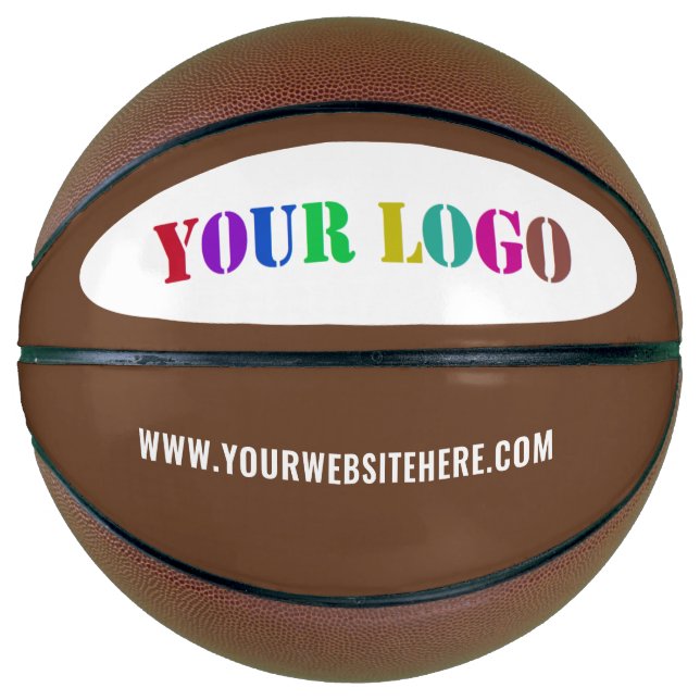 Custom Company Logo and Text Your Basketball Gift (Front)