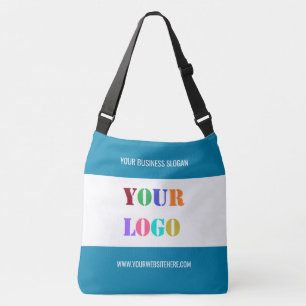 Custom Company Logo and Text Your Business Crossbody Bag