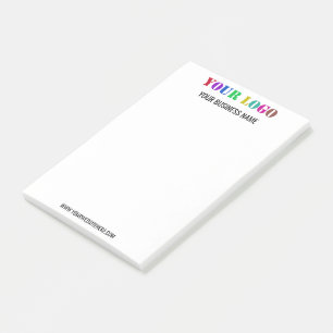 Custom Company Logo and Text Your Business Post-it Notes
