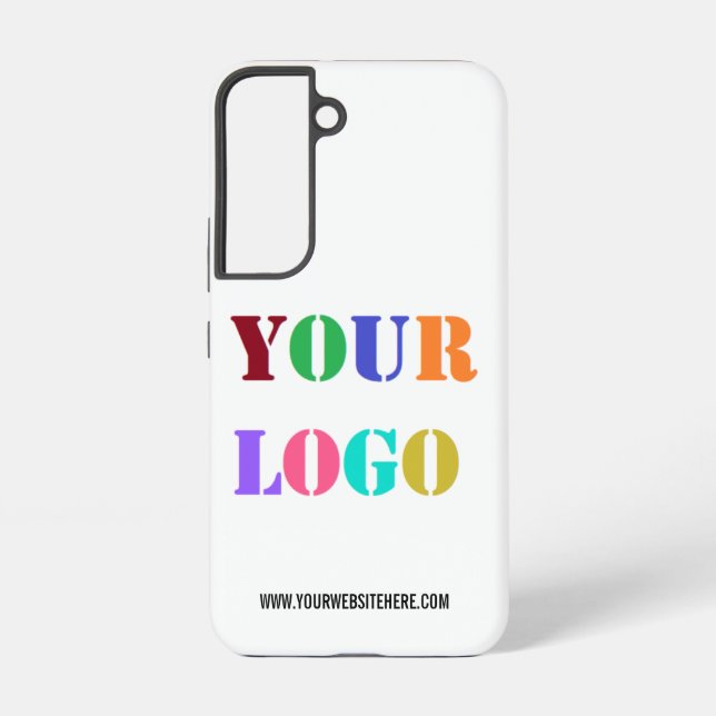 Custom Company Logo and Text Your Business Samsung Galaxy S22 Case (Back)