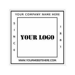 Custom Company Logo and Text Your Business Stamp