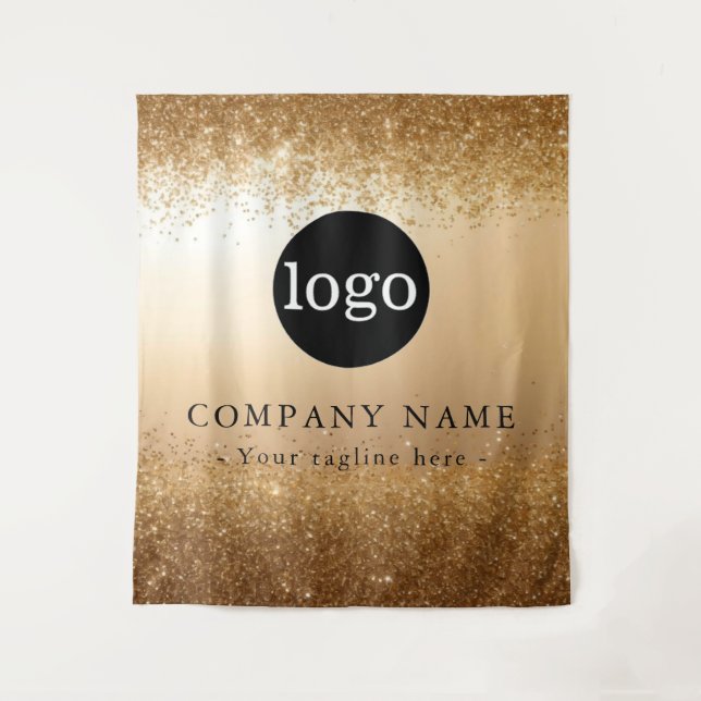 Custom Company Logo Backdrop For Events Tapestry (Front)