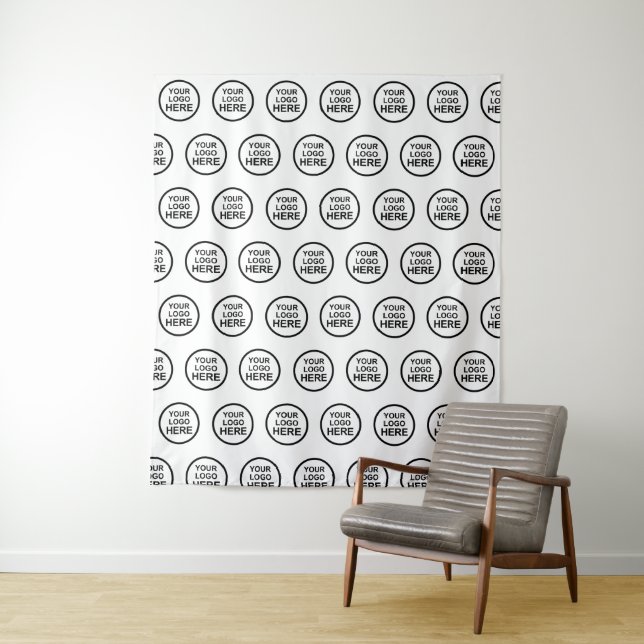 Custom Company Logo Backdrop For Events Tapestry (In Situ)