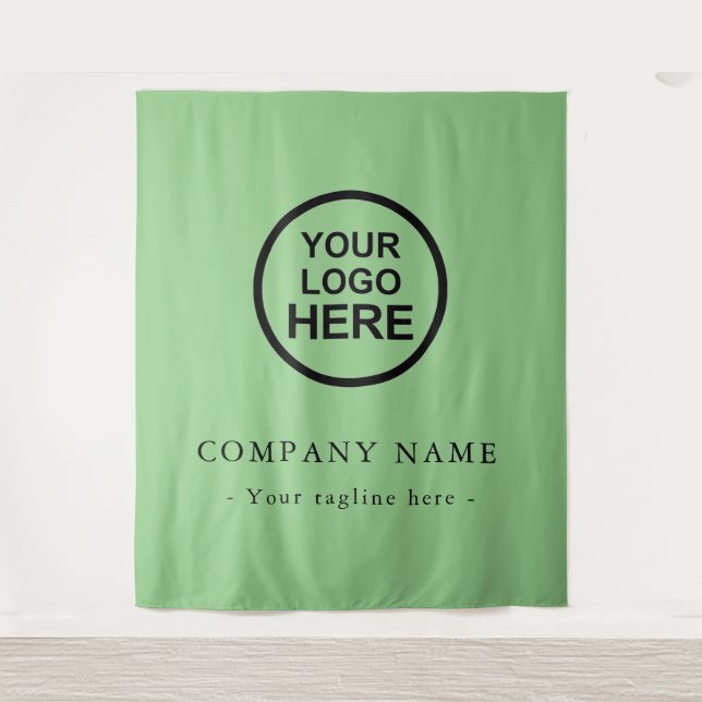 Custom Company Logo Backdrop For Events Tapestry (Front)