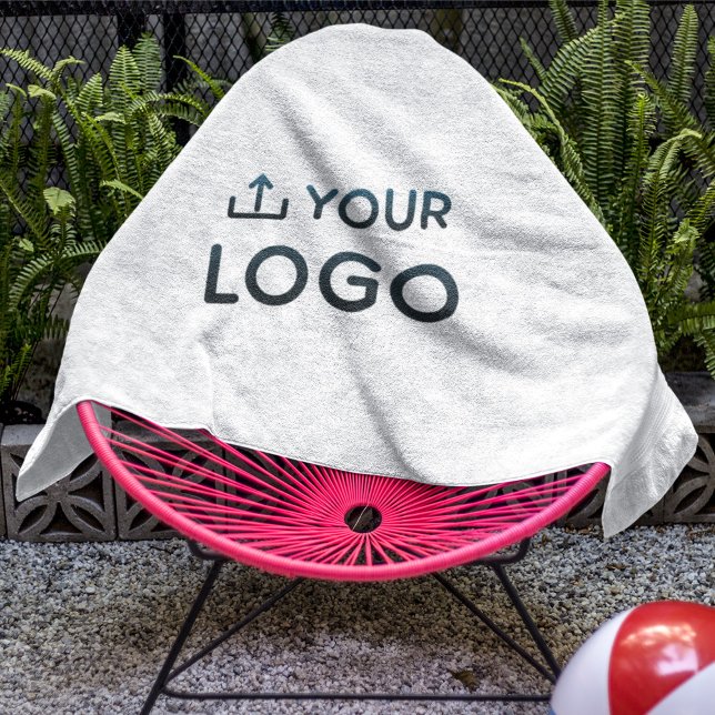 Custom Company Logo Beach Towel (Creator Uploaded)