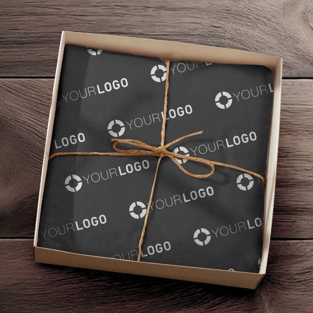 Custom company logo black branded tissue paper (Custom company logo black branded tissue paper)