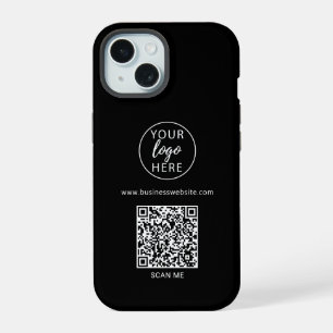 Custom Company Logo Black iPhone 15 Case