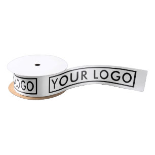 Custom Company Logo Branded Business Gift Satin Ribbon