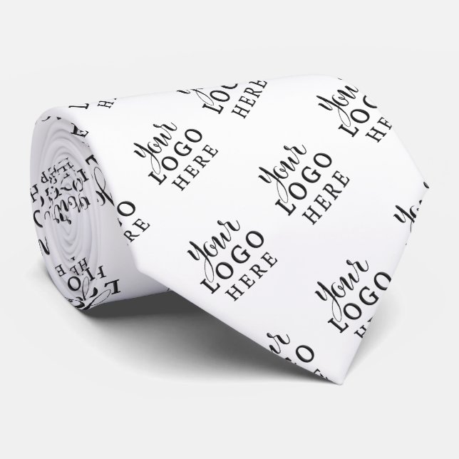 Custom Company Logo Branded Business Tie (Rolled)