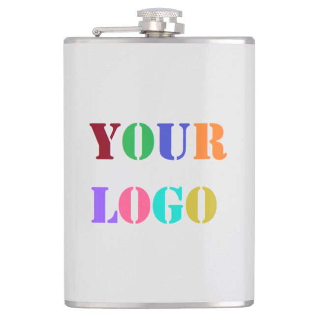 Custom Company Logo Branded Flask Example (Front)