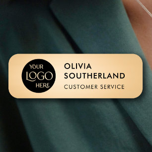 Custom Company Logo Branded Staff Employee  Name Tag