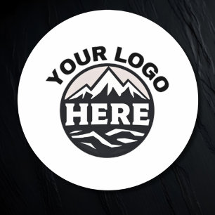 Custom Company Logo Business Branded Circle Classic Round Sticker