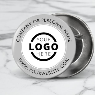 Custom Company Logo Business Corporate Branded 6 Cm Round Badge