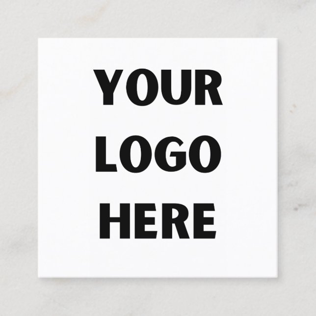 Custom Company Logo Business Employee Staff Trucke Square Business Card (Front)