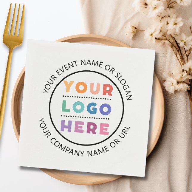 Custom Company Logo Business Event Paper Napkin (Custom Company Logo Business Event Paper Napkins)