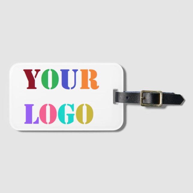 Custom Company Logo Business Luggage Tag (Front Horizontal)