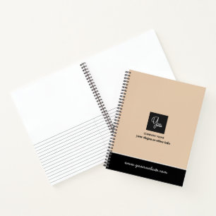 Custom Company Logo Business Notebook