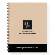 Custom Company Logo Business Notebook