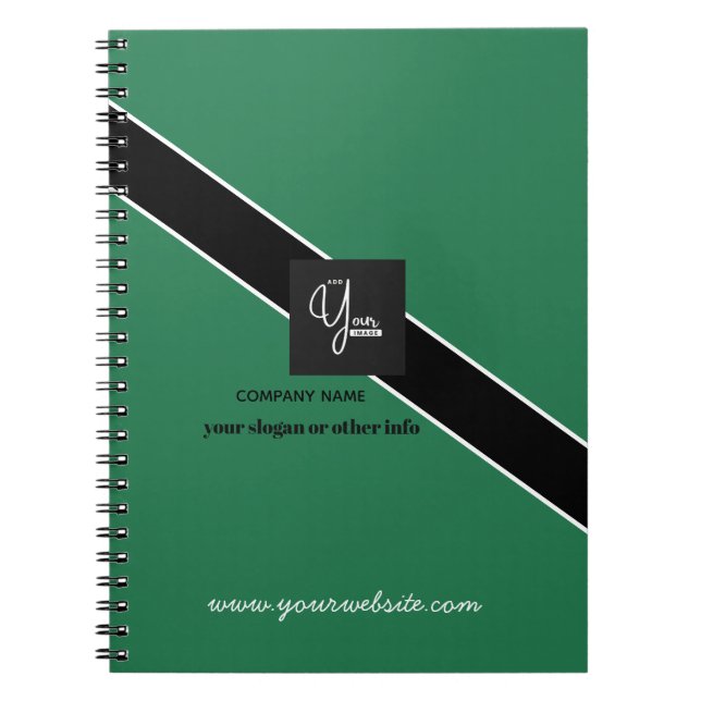 Custom Company Logo Business Notebook (Front)