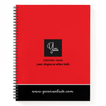 Custom Company Logo Business Notebook