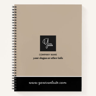 Custom Company Logo Business Notebook
