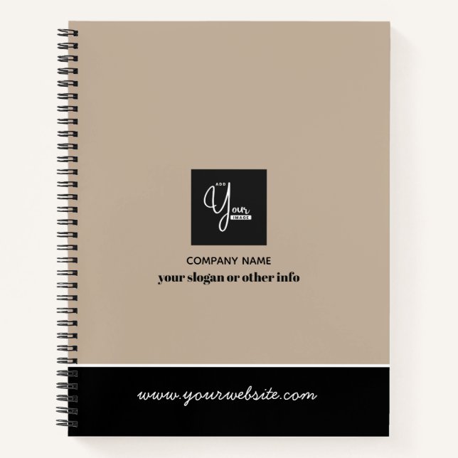 Custom Company Logo Business Notebook (Front)