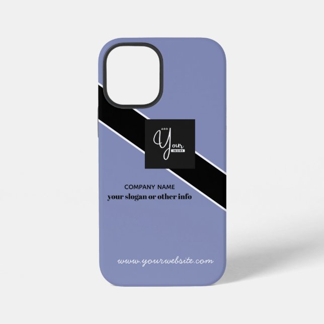 Custom Company Logo Business Notebook iPhone Case (Back)