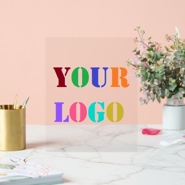 Custom Company Logo Business Promotional Acrylic Sign (Wedding)