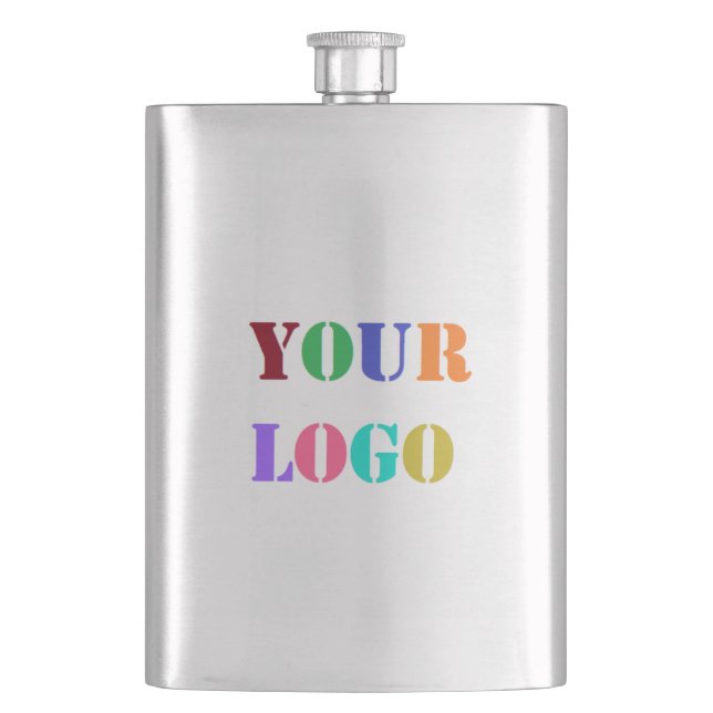 Custom Company Logo Business Promotional Flask (Front)