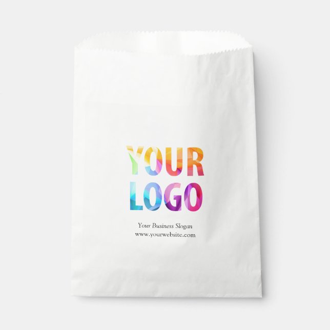 Custom Company Logo Business Promotional Gift Favour Bags (Front)